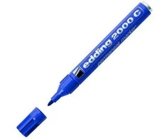 Permanentinis žymeklis Edding 2000C, apvaliu galiuku, 1,5-3mm, mėlynos spalvos
