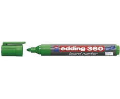Žymeklis baltai lentai Edding 360, apvaliu galiuku, 1,5-3mm, žalios spalvos