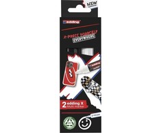 Edding Multi markeris baltas ir juodas 2vnt
