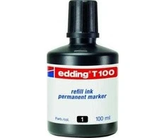 Edding Nuolatinis žymeklis 100ml, juodas EDDIND T100/001/C