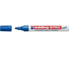 Žymeklis Edding 8750, apvaliu galiuku, 2-4mm, su aliejiniu tušu, skirtas pramonei, mėlynos spalvos