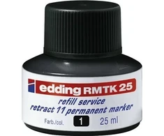 Edding Rašalas nuolatinių žymeklių papildymui EDDING retract 11 e-RMTK 25, juodas