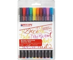 Edding Pen su šepetėlio galiuku -1340 DEDDING, 1-3 mm, 10 vnt., spalvų derinys