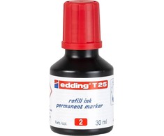 Edding Tusz do mark.perm.30ml raudona T25/002 EDING