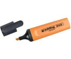 Teksto žymeklis Edding 345, kirstu galiuku, 2-5mm, oranžinės spalvos