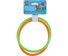 Eddy Toys nardymo žiedai 2 vnt žalia ir oranžinė
