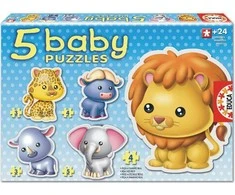 Pirmoji dėlionė EDUCA Baby Laukiniai gyvūnai 14197