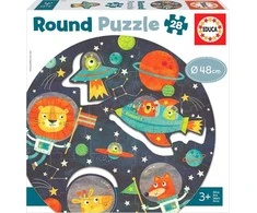 Dėlionė Educa Round Puzzle, The Space (80-18908)