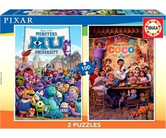 Educa 2 dėlionės (puzzle) 2x100 DISNEY PIXAR 6-8 metų