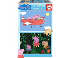 Educa dėlionė 2x16 vnt. - Kiaulytė Peppa