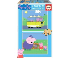 Educa dėlionė 2x9 vnt. - Kiaulytė Peppa