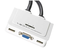 Efb Elektronik EFB duomenų komutatorius KVM su 2 prievadais VGA, USB, garsas – EB977
