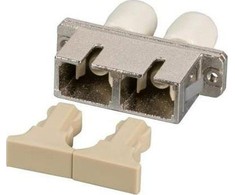 Efb Elektronik EFB Adapteris ST/SC Duplex wielomodowy, metal/keramikinė tuleja, smėlio spalva