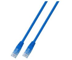 EFB Patchcord Cat.6, U/UTP, PVC, CCA, mėlynas, 10m (K8100BL.10)