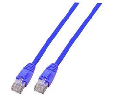 EFB EFB elektronika 3m Cat6 jungtis. Laido ilgis: 3m, kabelio standartas: Cat6, kabelio ekranavimas: U / UTP (UTP), 1 jungtis: RJ-45, 2 jungtis: RJ-45, kištukas, jungties lytis: kištukas / kištukas, danga, jungtys: auksinė, kabelio spalva: Mėlyna (K8104BL.3)