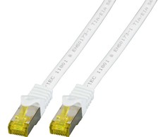 Efb Elektronik EFB EFB jungiamasis kabelis Cat6a S/FTP LSZH su Cat7 žaliu kabeliu 1,5 m BALTA 10 Gigabit Ethernet 600MHz 4x2xAWG26/7 Atsparus ugniai Mažai dūmų skleidžiantis