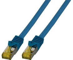 Efb Elektronik EFB EFB jungiamasis kabelis Cat6a S/FTP LSZH su Cat7 žaliu kabeliu 1,5 m MĖLYNAS 10 Gigabit Ethernet 600MHz 4x2xAWG26/7 Atsparus ugniai Mažai dūmų skleidžiantis