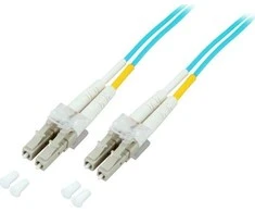 Efb Elektronik EFB EFB LWL Kabelis Duplex Jumper LC-LC 50/125 OM3 30 Meter LSZH Halogenfrei aqua 2.0mm geprueft mit Messprotokoll