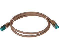 EFB EFB RJ45 jungiamasis kabelis S/FTP Cat6A LSZH rudas, 10 m ilgio, 4x2xAWG27/7, atitinkantis TIA/EIA568B ekranuotus perdavimo standartus, 10 Gbit
