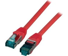 Efb Elektronik EFB EFB RJ45 patch kabelis S/FTP, Cat.6A, LSZH, 0.25m, raudona