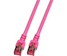Efb Elektronik EFB EFB RJ45 pataisomasis kabelis S/FTP Cat.6 LSZH 0,15m MAGENTA gryno vario ilgio įspaudas ant įlenkimo apsauginio įvorės patentuotas