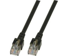 EFB EFB RJ45 Patchkabel SF/UTP, Cat.5e, PVC, CCA, 3m, juodas