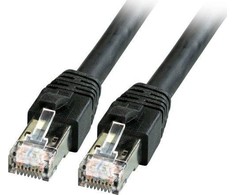 EFB EFB RJ45 Patchkabel S/FTP, Cat.8.1,BC, LSZH, 5m, juodas