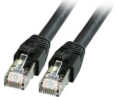 Efb Elektronik EFB EFB RJ45 Patchkabel S / FTP, Cat.8.1, BC, LSZH, 10m, Juodas