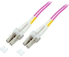 Efb Elektronik EFB EFB šviesolaidinio kabelio dvipusis trumpiklis LC-LC 50/125 OM4 7,5 metro LSZH behalogenis viržinio violetinio 2,0 mm, išbandytas su matavimo ataskaita