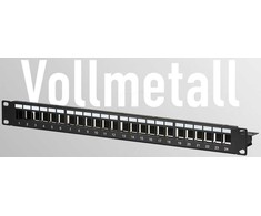Efb Elektronik EFB EFB Verteilerfeld Patchpanel 48,26cm 19Zoll 1HE 24-Port juodas be Keystone