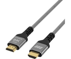 EFB EFB Elektronik HDMI-21-00001 kabelis HDMI 0,5 m HDMI Typu A (Standard) Juodas, Pilka