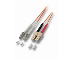 Efb Elektronik EFB Kabelis światłowodowy Duplex Jumper LC-SC 50/125 OM2 10 metrów LSZH Bezhalogenowy geltona 2.0mm sprawdzony su protokołem pomiarowym (O0320.10)