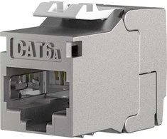 Efb „Keystone“ RJ45 „Cat6a STP“ modulis, plonas, trumpas, metalinis