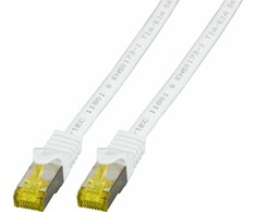 Efb Elektronik EFB Kabelis połączeniowy Cat6a S/FTP LSZH su kabelis surowy Cat7 0,15m Baltas 10 Gigabit Ethernet 600MHz 4x2xAWG26/7 ognioodporny o niskiej emisji dymu