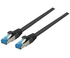 Efb Elektronik EFB EFB RJ45 Patchkabel S/FTP Cat6A Superflex LSZH SCHWARZ Laenge 20m 10Gbit 500MhZ 100 Prozent Kupfer mit Cat 7 Rohkabel