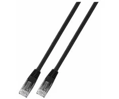 EFB RJ45 UTP Komutacinis kabelis osłonięty 2,0 m juodas ECOLAN CAT.6 (K8100SW.2)