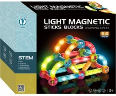 Egaleco L73H Kaladėlės MAGNETYCZNE ŚWIECĄCE FLUO 52SZT