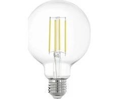 EGLO - E27 G95, skaidrus - Šiltai balta - Zigbee, Bluetooth
