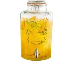 Excellent Houseware Stiklainis su kraneliu stiklinis 8 l