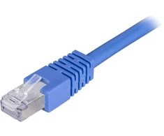 DELTACO F / UTP Cat6 patch kabelis, 0.5m, 250MHz, Delta-certified, LSZH, juodas / STP-60S
