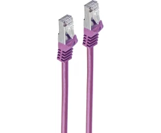 S-Conn „Shiverpeaks“ RJ45 jungiamasis kabelis S/FTP PIMF Cat.7 violetinis 7,5 m