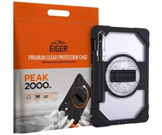 Eiger „Peak 500m“ dėklas „Samsung Tab S11“ planšetinio kompiuterio dėklas, juodas