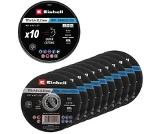 Einhell Metalinių šlifavimo diskų rinkinys 115x1,0 mm, 10 vnt.