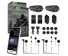 EJEAS Q8 Mesh 3.0 motociklo domofonas Efektyvus bendravimas 6 žmonėms 1000m² 230h