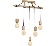 Pakabinamas šviestuvas Eko Light FSC 100% pakabinamoji lempa JACK 5xE27