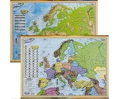 EkoGraf Padėklas - Polish- fizinis Europos žemėlapis