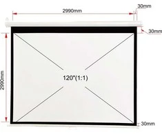 RANKINĖ ART SCREEN 120 colių 305x305 cm MA-120 1:1