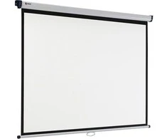 Ekranas projektoriui Nobo Juostos arba sienos pakabos projektoriaus ekranas Nobo 1902394 (kilpa, siena, rankinis valcavimas; 235 x 176,3 cm; 4: 3; 118)