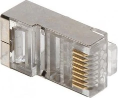 TST MODULINIS EKRANUOTAS KIŠTUKAS RJ45/C6-EKRANAS*P100, FTP Cat6