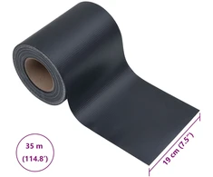 Sodo privatumo ekranai 70 x 0,19 m PVC Tamsiai pilka